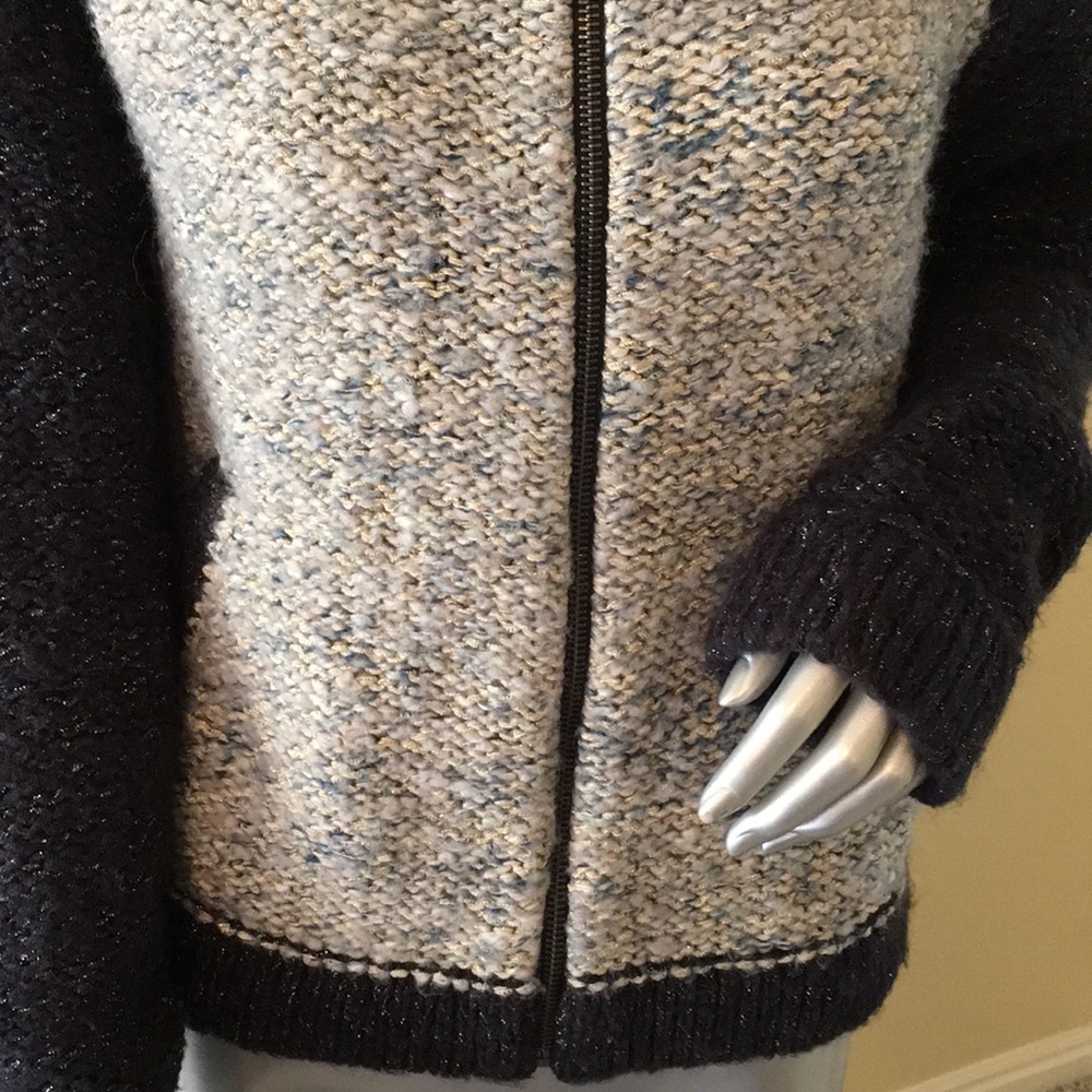 American Eagle Outfitters metallic zip-up … - Picture 3 of 10